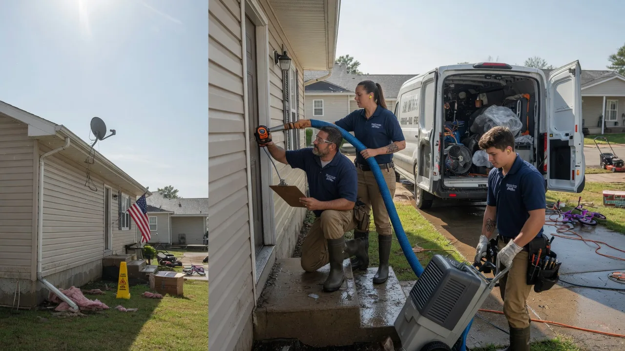 Ceiling Water Damage Restoration in Roanoke, IL near me